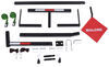 28 - 48 inch wide malone axis truck bed and roof load extender with roller 2 hitches 375 lbs