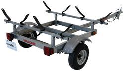 Malone EcoLight Sport Trailer with V-Style Carriers for 2 Kayaks - 400 lbs