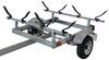 v-style 6-1/2w x 11l foot malone ecolight sport trailer with carriers for 2 kayaks - 400 lbs