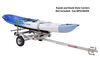 0  trailers malone roof rack on wheels crossbar style ecolight sport trailer - 58 inch crossbars 400 lbs