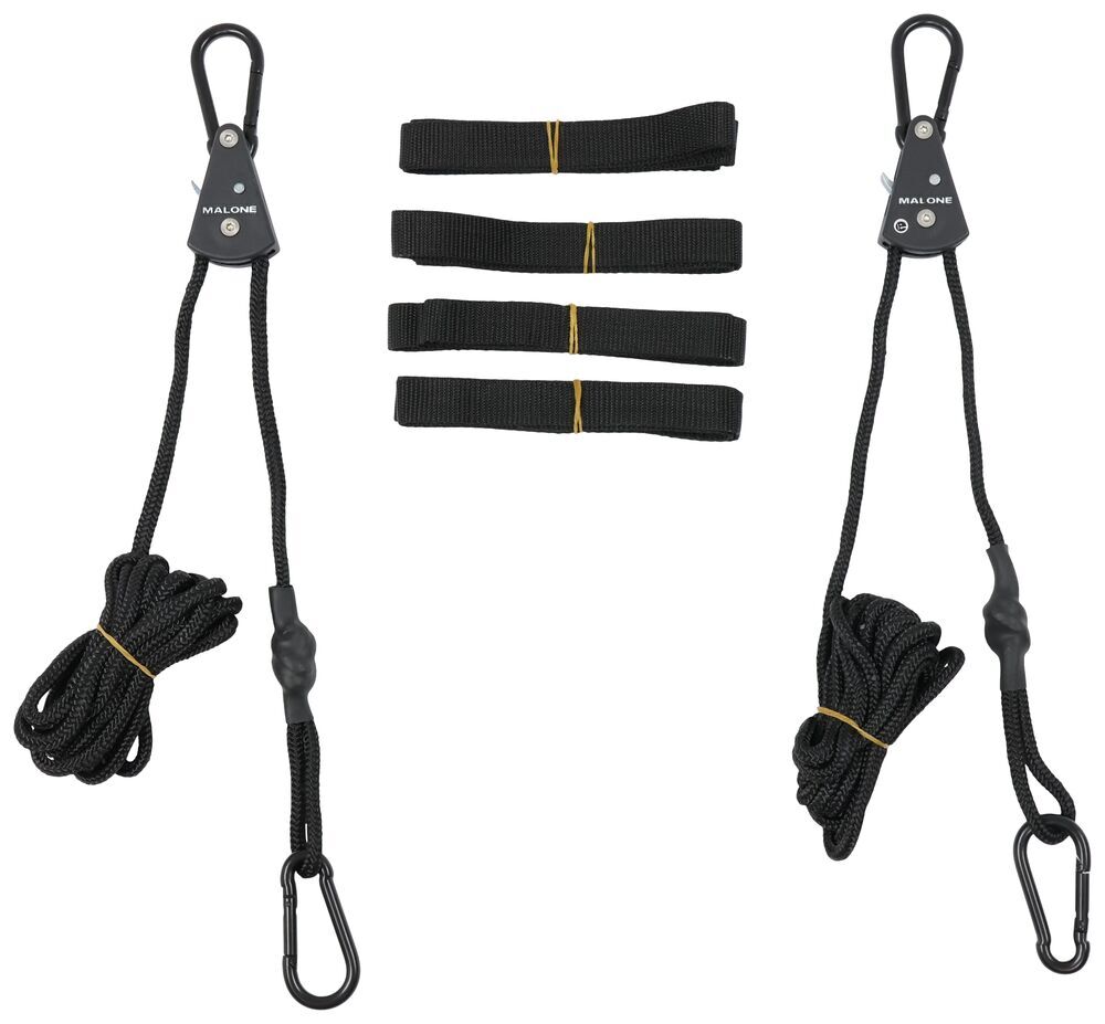 Malone SpeedLine Pro Tie-Downs with Ratchets and Carabiners - 1/4