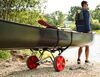 0  canoe fishing kayak malone clippertrx deluxe kayak/canoe cart with no-flat tires - 200 lbs