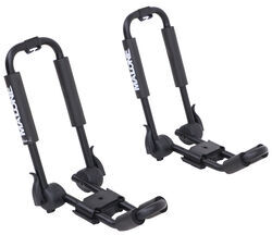 Malone FoldAway-J Kayak Roof Rack w/ Tie-Downs - J-Style - Folding - Clamp On - MAL98FR