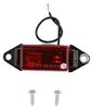clearance lights non-submersible optronics mini trailer or side marker light - incandescent rectangle red lens