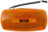 non-submersible lights 4l x 2w inch trailer clearance or side marker light w/ reflex reflector - rectangle amber lens white base