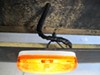0  clearance lights 4l x 2w inch trailer or side marker light w/ reflex reflector - rectangle amber lens white base