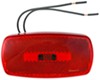 non-submersible lights 4l x 2w inch optronics trailer clearance or side marker light w/ reflector - incandescent white base red lens