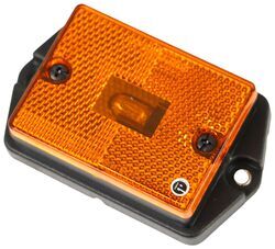 Rectangular Ear Mount Trailer Clearance, Side Marker Light with Reflector - Amber - MC35AB