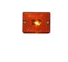 clearance lights rear side marker optronics trailer or light w/ reflector - incandescent square amber lens
