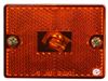 Optronics Trailer Clearance or Side Marker Light w/ Reflector - Incandescent - Square - Amber Lens