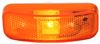 clearance lights rear side marker reflector trailer or light w/ - incandescent rectangle amber lens