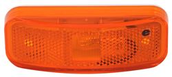 Trailer Clearance or Side Marker Light w/ Reflector - Incandescent - Rectangle - Amber Lens - MC44AB1