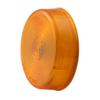 clearance lights submersible optronics and side marker trailer light - incandescent round amber lens