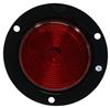 Trailer Clearance or Side Marker Light - Submersible - Round - Red Lens - Black Flange