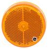 clearance lights 2-1/2 inch diameter optronics trailer or side marker light - submersible incandescent round amber lens