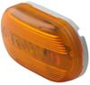 clearance lights non-submersible optronics dual bulb trailer and side marker light - incandescent oval amber lens