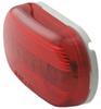 clearance lights non-submersible optronics dual bulb trailer and side marker light - incandescent oval red lens