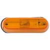 non-submersible lights 3-1/2l x 1-1/8w inch optronics clearance or side marker trailer light - incandescent oblong amber lens