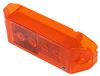 clearance lights non-submersible trailer or side marker light w/ weathertight plug - incandescent amber lens