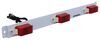 clearance lights non-submersible identification light bar for trucks and trailers - incandescent white steel base red lens