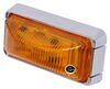 optronics trailer lights clearance rear side marker thinline mini led or light w/ bracket - submersible 3 diodes amber lens