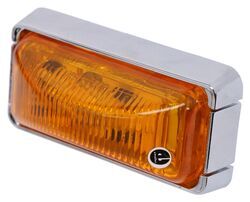 ThinLine Mini LED Side Marker or Clearance Light w/ Bracket - Submersible - 3 DIodes - Amber Lens