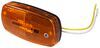 clearance lights reflectors rear side marker led or trailer light w/ reflector - 1 diode black base amber lens
