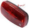clearance lights reflectors non-submersible led or side marker trailer light w/ reflector - 1 diode black base red lens
