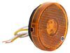 optronics trailer lights clearance reflectors rear side marker led or light w/ reflector - 1 diode round amber lens