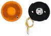 clearance lights reflectors 2-1/2 inch diameter optronics led or side marker trailer light w/ reflector - 1 diode round amber lens