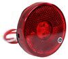 optronics trailer lights clearance reflectors 2-1/2 inch diameter led or side marker light w/ reflector - 1 diode round red lens