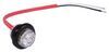 clearance lights 3/4 inch diameter uni-lite led and side marker light with grommet - submersible red clear lens