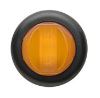 clearance lights submersible glolight uni-lite mini led or side marker light with grommet - round amber lens