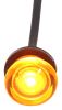 clearance lights submersible led and side marker trailer light - 1 diode round amber lens