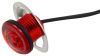 clearance lights submersible led and side marker light w/ locking ring - 1 diode round red