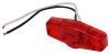 clearance lights 2-1/2l x 1-1/8w inch mini led trailer and side marker light - submersible 3 diodes red lens