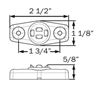 rear clearance side marker dimensions