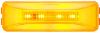 GloLight Thinline LED Trailer Clearance or Side Marker Light - Submersible - Rectangle - Amber Lens
