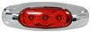 clearance lights submersible miro-flex led or side marker light w/ chrome bezel - 3 diodes red lens