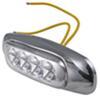clearance lights submersible miro-flex led or side maker light w/ chrome bezel - 4 diodes clear lens