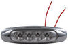 submersible lights 5-3/4l x 1-9/16w inch miro-flex led clearance or side marker light w/ chrome bezel - 4 diodes clear lens