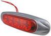 clearance lights submersible miro-flex led or side marker light w/ chrome bezel - 4 diodes red lens