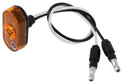 LED Mini Side Marker and Clearance Light - Submersible - 1 Diode - Oblong - Amber Lens