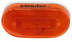 Optronics LED Clearance or Side Marker Light w/ Reflex Reflector - 6 Diodes - Oval - Amber Lens - MCL31AB