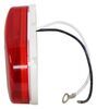 clearance lights non-submersible optronics led or side marker light w/ reflex reflector - 6 diodes oval red lens