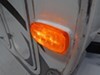 0  clearance lights 4l x 2w inch led trailer or side marker light w/ reflex reflector- 3 diodes - white base amber lens