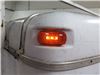 0  clearance lights side marker led trailer or light w/ reflex reflector- 3 diodes - black base amber lens