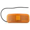 non-submersible lights 4l x 1-1/2w inch optronics led trailer clearance and side marker light w/ reflex reflector - 6 diodes amber lens