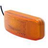 clearance lights non-submersible optronics led trailer and side marker light w/ reflex reflector - 6 diodes amber lens