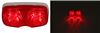 clearance lights rear side marker optronics double bullseye led trailer or light - 10 diodes red lens